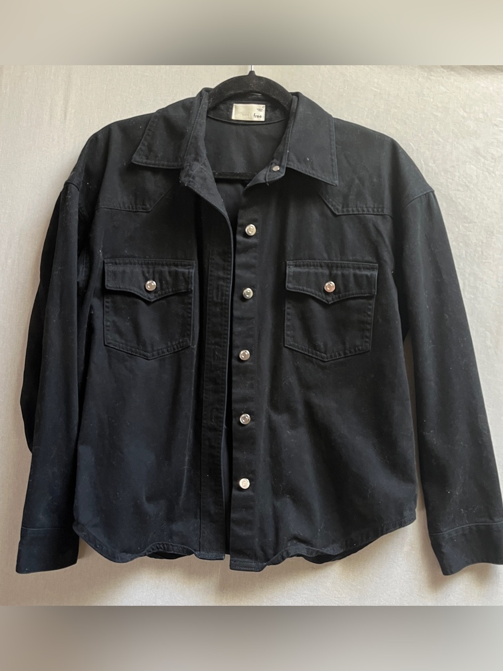 Wilfred Aritzia Lightweight Utility Button Front Shirt Jacket Shacket Sz M